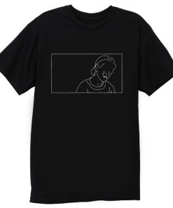 Sad Boy Line Art T Shirt
