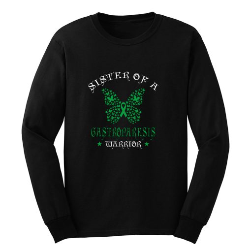 Sister of a Gastroparesis Warrior Support Awareness Long Sleeve