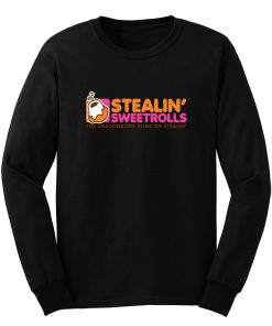 Skyrim Stealing Sweetrolls Dragonborn Dunkin Donuts Long Sleeve