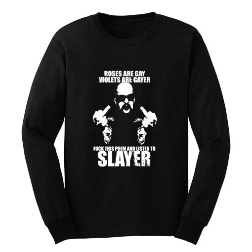 Slayer Slayer thrash metal heavy metal metallica Anthrax Megadeth Long Sleeve