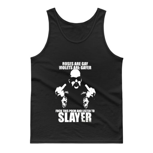 Slayer Slayer thrash metal heavy metal metallica Anthrax Megadeth Tank Top