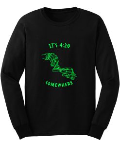 Smoking Weed Long Sleeve