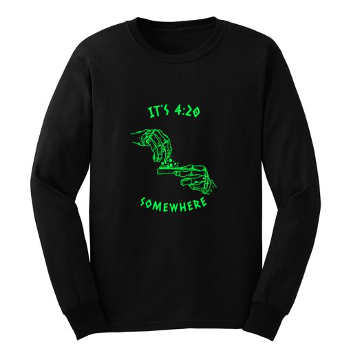 Smoking Weed Long Sleeve