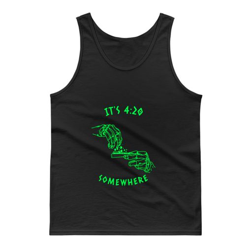 Smoking Weed Tank Top