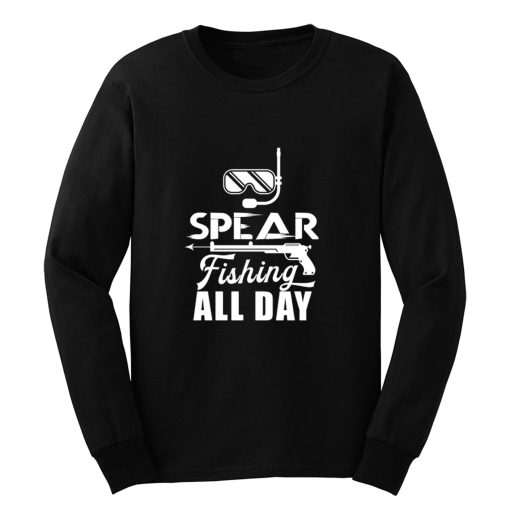 Spearfisher Spearfishing Harpooning Harpoon Spear Long Sleeve