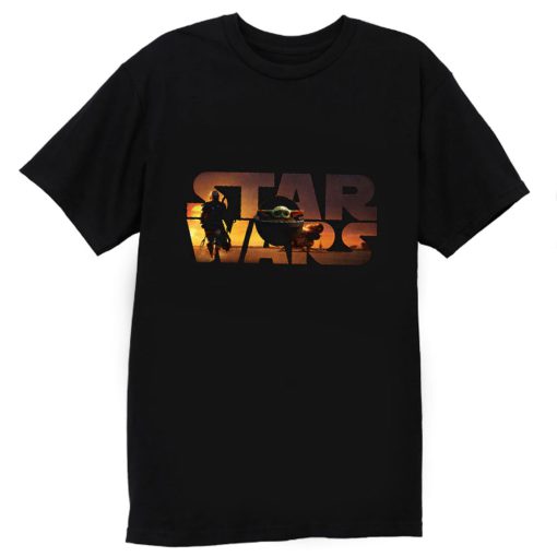 Star Wars logo The Mandalorian T shirt