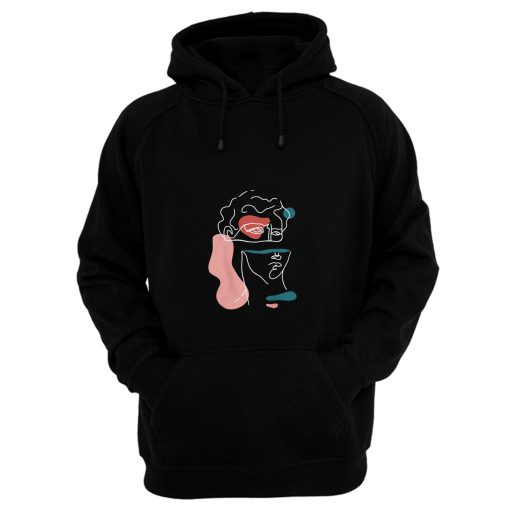 Statue of David Abstract Hoodie