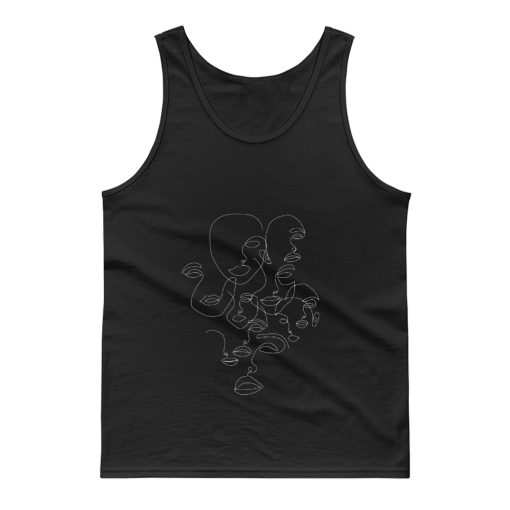 Strangers Line Art Tank Top