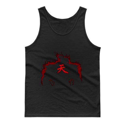 Street Fighter Akuma Fighting Ryu Ken Jump Tank Top