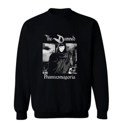 THE DAMNED PHANTASMAGORIA BLACK GOTHIC ROCK POST PUNK Sweatshirt