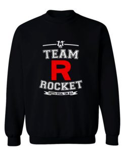 Team Rocket Gotta Steal Em All LADY FIT Pikachu Sun Moon Sweatshirt