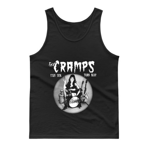 The Cramps Stay Sick Turn Blue Tank Top