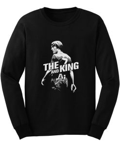 The King and AI White Text Long Sleeve