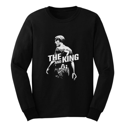 The King and AI White Text Long Sleeve