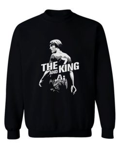 The King and AI White Text Sweatshirt
