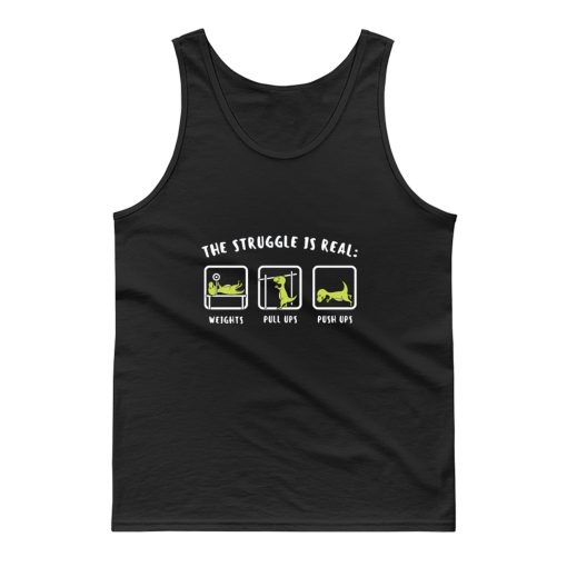 The Struggle Is Real Dinosaur Fitness Tank Top