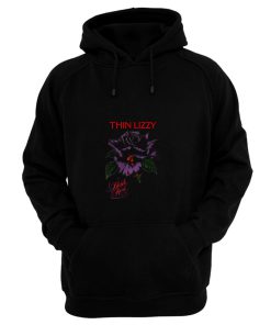 Thin Lizzy black rose Hoodie