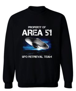 UFO Glow in the Dark Area 51 Spaceship Sweatshirt