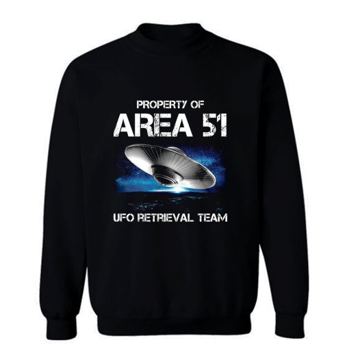 UFO Glow in the Dark Area 51 Spaceship Sweatshirt