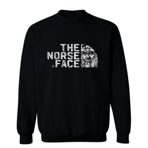 Viking apparel The norse face front Next Level Mens Triblend Sweatshirt