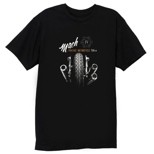 Vintage Motorcycle Black Mach 4 T Shirt