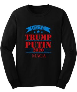 Vote Trump Putin 2020 United States Election American President Long Sleeve