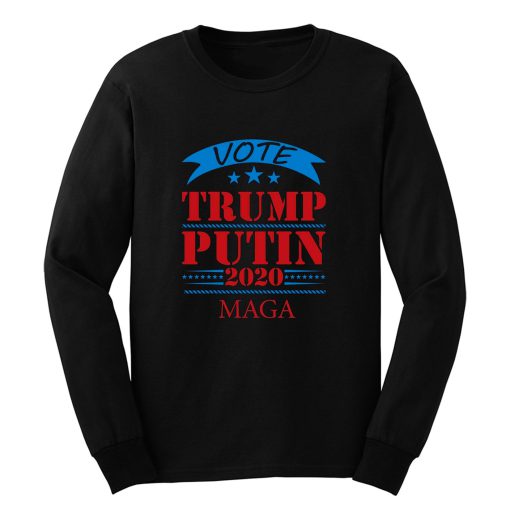 Vote Trump Putin 2020 United States Election American President Long Sleeve