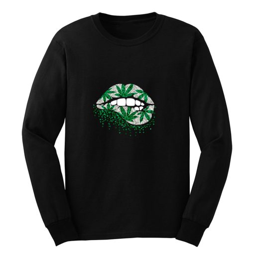 Weed Lips Cannabis Long Sleeve