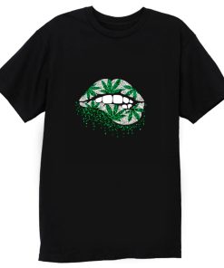 Weed Lips Cannabis T Shirt