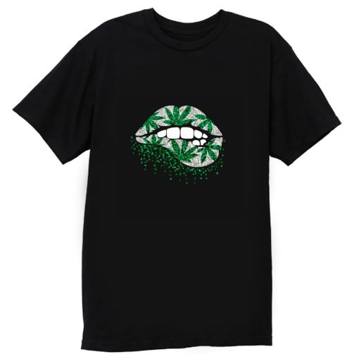 Weed Lips Cannabis T Shirt