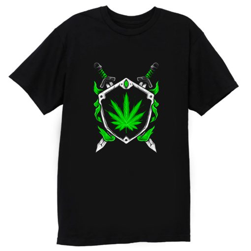 Weed Shield Cannabis Pot Funny Design 2020 gift top T Shirt