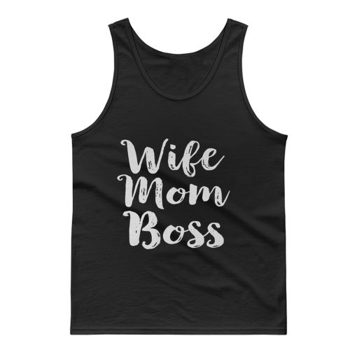Wife Mom Bos Tank Top