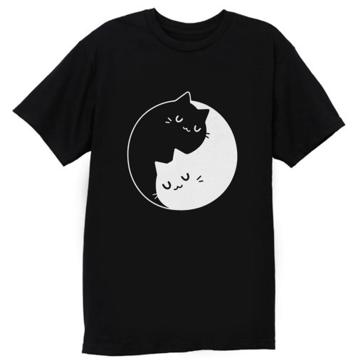 Yin Yang Cats T Shirt