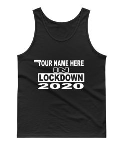 personalised with your name 2020 Self Isolation Tank Top