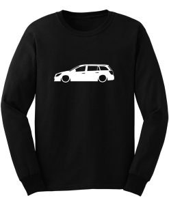 stra MK5 Estate Outline Silhouette car Long Sleeve