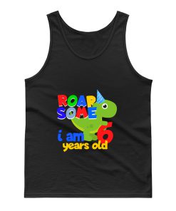 6 Years Dinosaur Children Birthday Present Tank Top