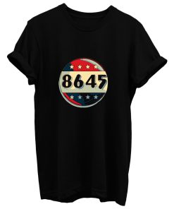 8645 Impeach Trump Anti Trump Vintage Retro Election Button T Shirt