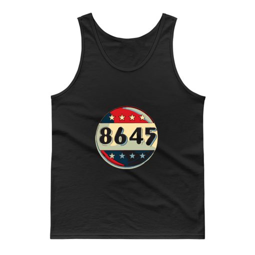 8645 Impeach Trump Anti Trump Vintage Retro Election Button Tank Top