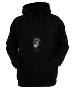 Abstract Rose Tattoo White Hoodie