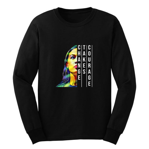 Alexandria Ocasio Cortez Feminist Political Long Sleeve