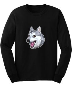 Awkward Doggo Meme Long Sleeve