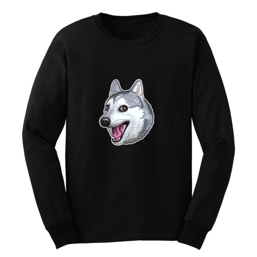 Awkward Doggo Meme Long Sleeve