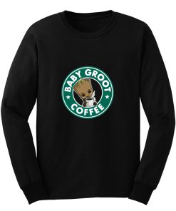 Baby Groot Coffee Long Sleeve