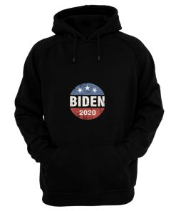 Biden 2020 Joe Biden Vintage Button Funny Anti Trump Hoodie