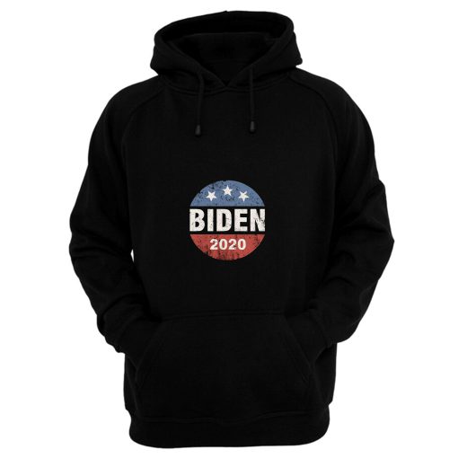 Biden 2020 Joe Biden Vintage Button Funny Anti Trump Hoodie