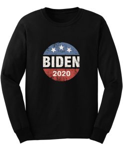 Biden 2020 Joe Biden Vintage Button Funny Anti Trump Long Sleeve