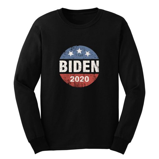 Biden 2020 Joe Biden Vintage Button Funny Anti Trump Long Sleeve