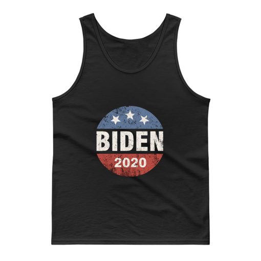 Biden 2020 Joe Biden Vintage Button Funny Anti Trump Tank Top