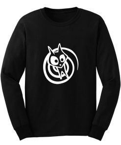 Black Cat Spiral Twilight Zone Cat Dark Long Sleeve