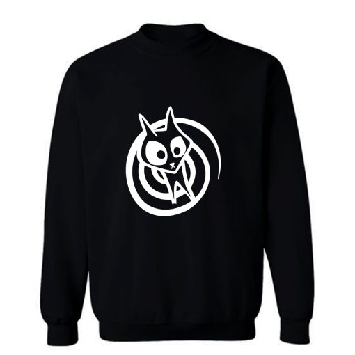 Black Cat Spiral Twilight Zone Cat Dark Sweatshirt